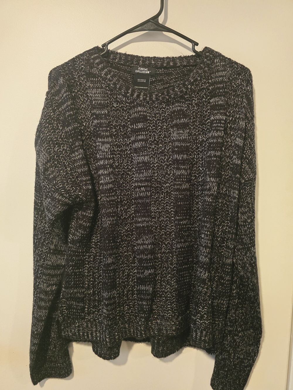 Hot Topic Back Slashed Knit Sweater